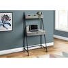 Monarch Specialties Computer Desk, Home Office, Laptop, Leaning, Storage Drawers, 32"L, Work, Metal, Grey, Black I 7331